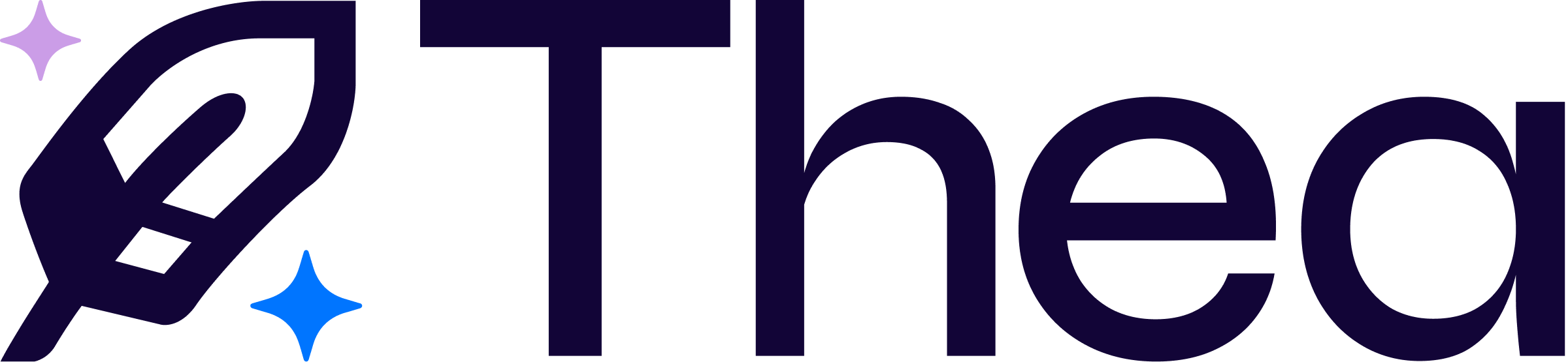 Thea Logo Full Color Night Quill